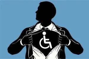 Person using a wheelchair, illustrating website accessibility for users with disabilities