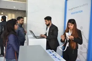 Attendees during a session on DoubleClick Campaign Manager