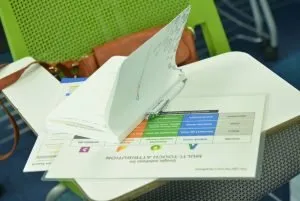 Attendees taking notes at the Google Attribution 360 masterclass