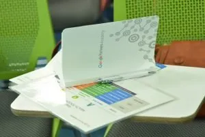 Google instructor explaining analytics concepts to agencies