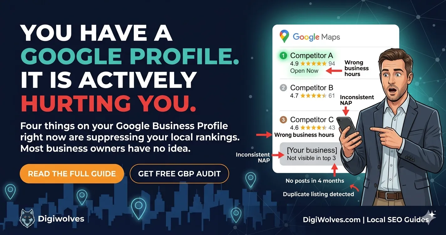 You Have a Google Business Profile. It Is Actively Hurting Your Local Rankings. Four Specific Errors That Most Business Owners Have No Idea They Are Making.