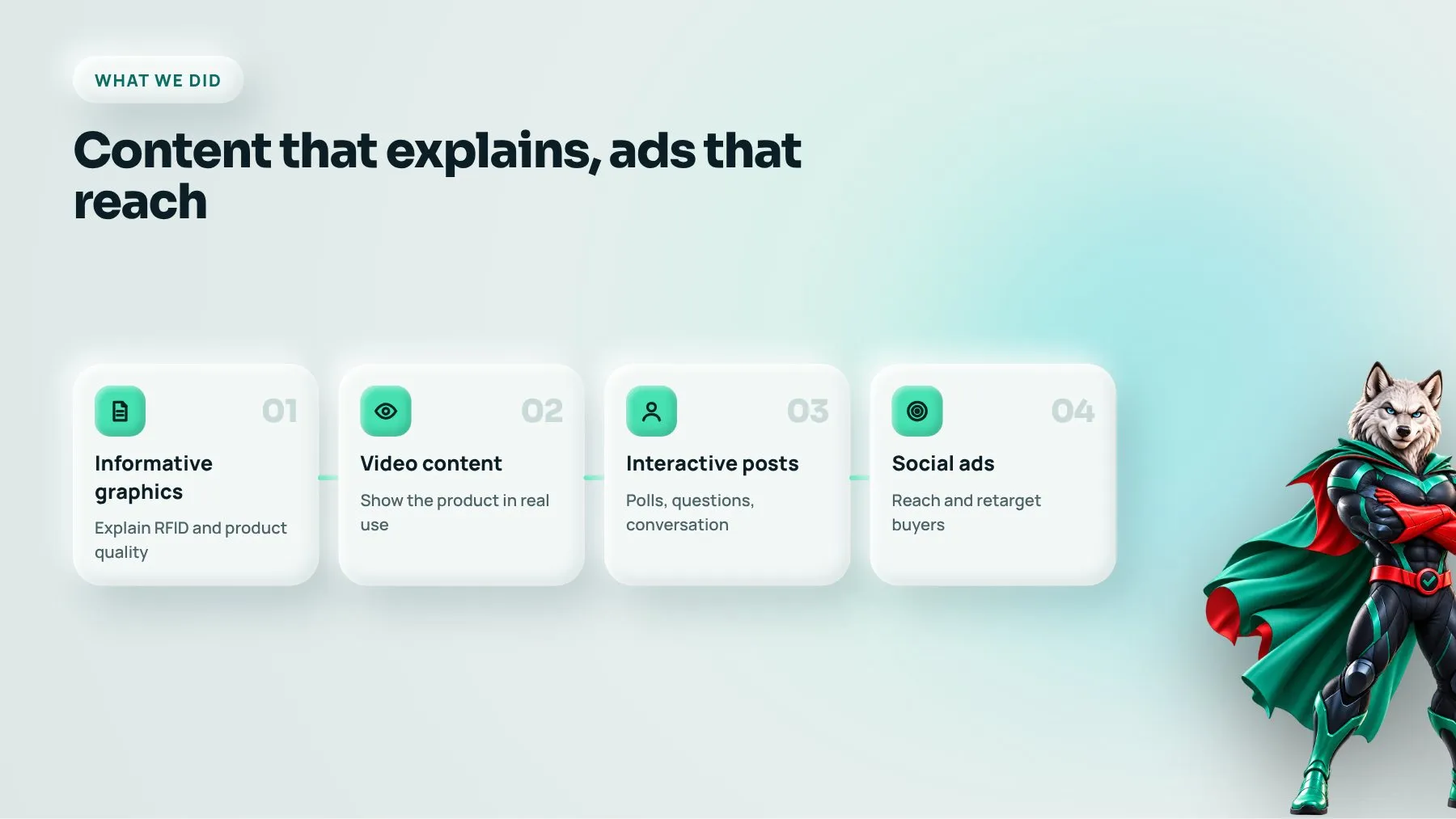 Social media marketing process for an ecommerce brand: graphics, video, interactive posts, ads and insights