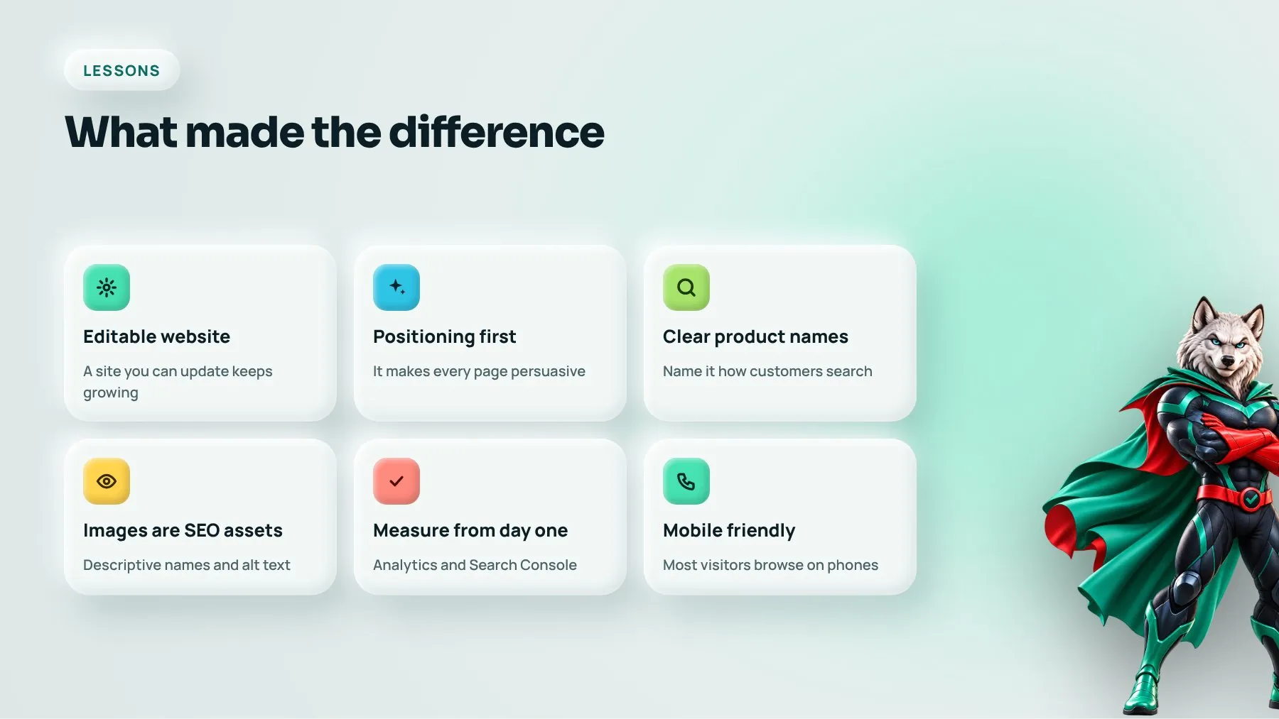 Six website and SEO lessons for photography and experience businesses