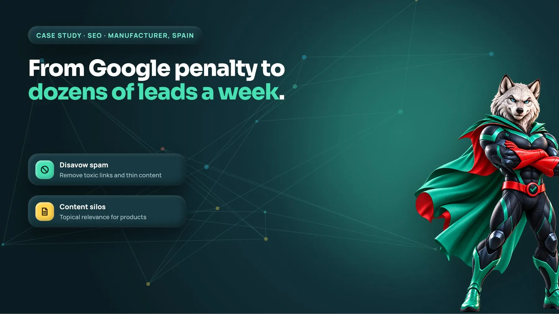 Manufacturer SEO case study: Spanish plastics maker recovered from a Google penalty to dozens of leads a week
