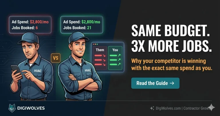 You Are Spending the Same as Your Competitor on Ads. They Are Booking 3x More Jobs. Here Is the Exact Reason Why.