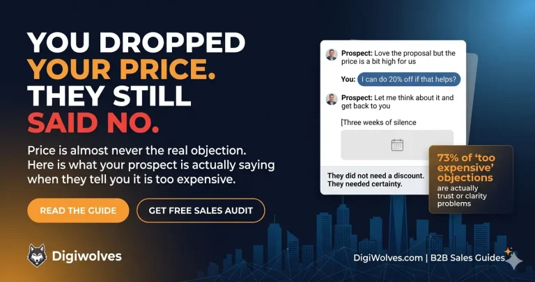 You Dropped Your Price. They Still Said No. The Prospect Who Says It Is Too Expensive Is Almost Never Talking About Money.