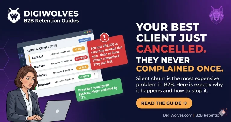 Your Best Client Just Cancelled. They Never Complained Once. Silent Churn Is the Most Expensive Problem in B2B and Almost Nobody Is Managing It Correctly.