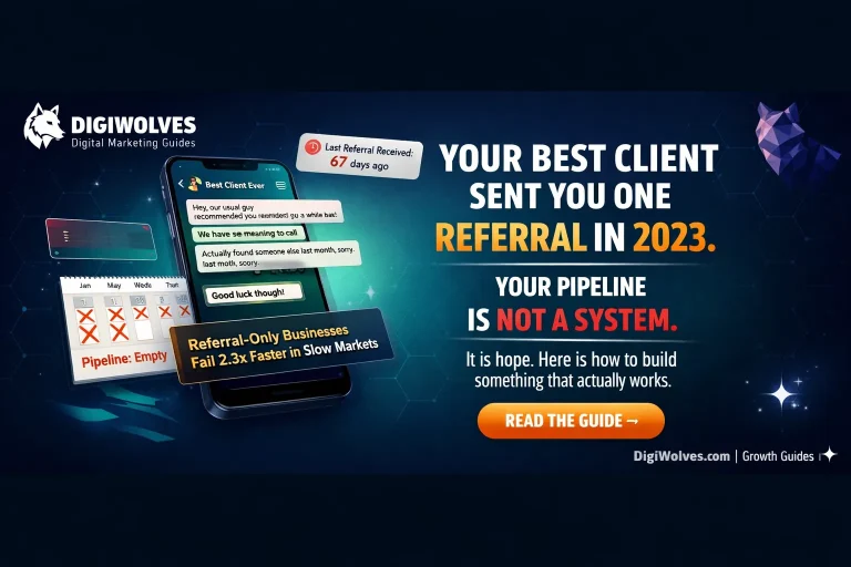 Your Best Client Sent You One Referral. Two Years Ago. Your Pipeline Is Not a System. It Is Hope.