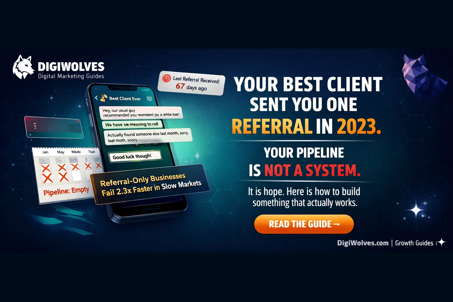 Your Best Client Sent You One Referral. Two Years Ago. Your Pipeline Is Not a System. It Is Hope.