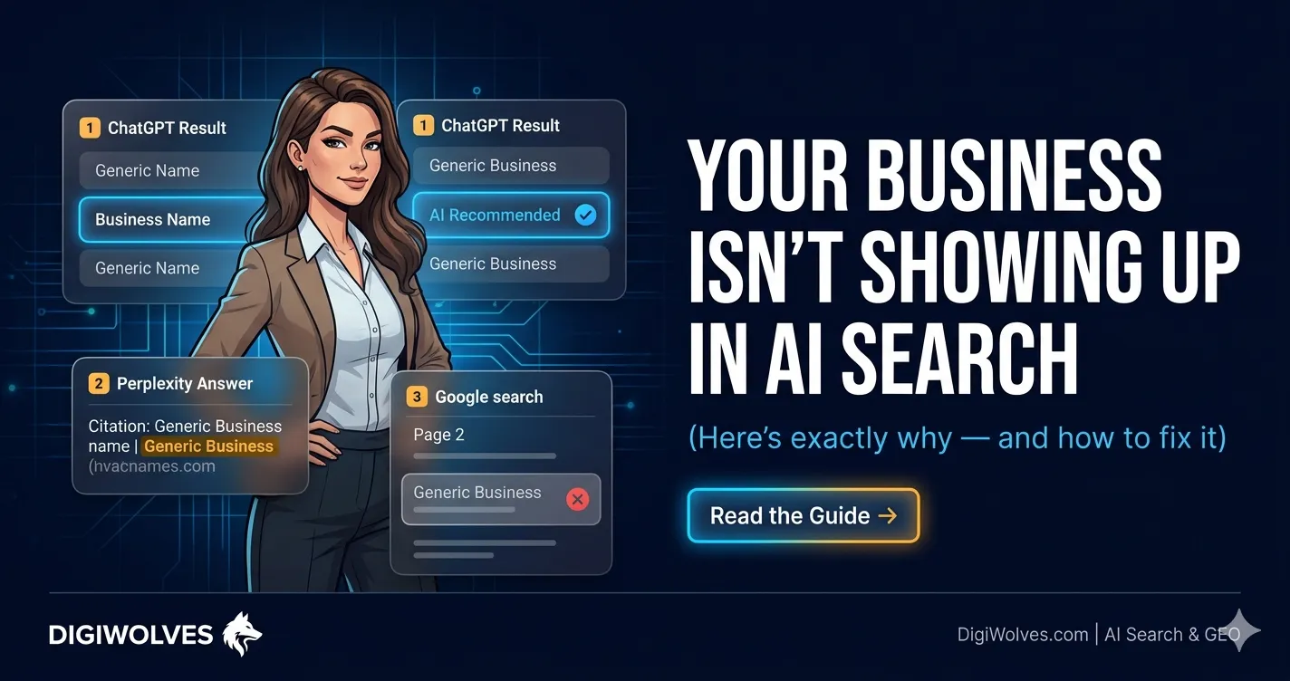 Your Business Isn’t Showing Up in ChatGPT or Perplexity. Here’s Why That’s Costing You Leads Right Now.