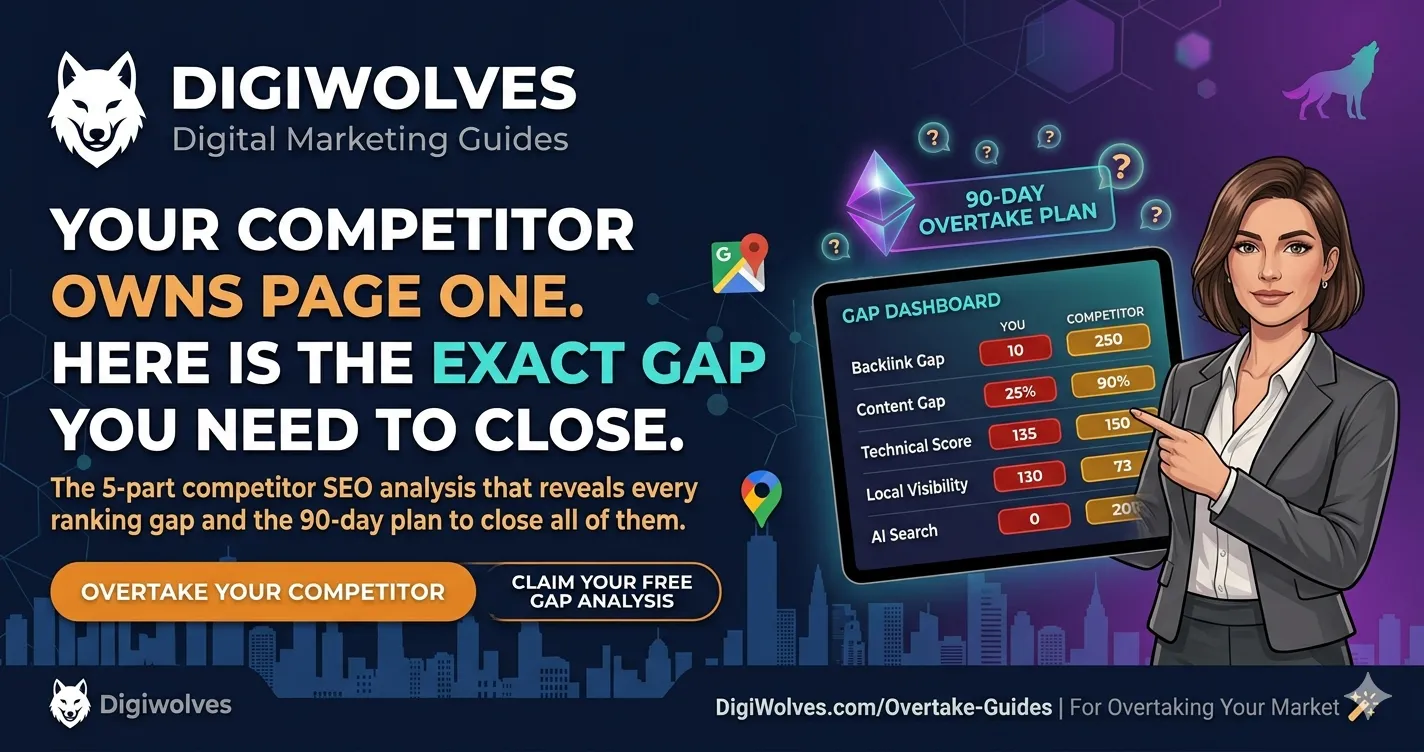 Your Competitor Owns Page One and Has Done for 18 Months. Here Is the Exact Gap Costing You Leads Every Single Day, And the 90-Day Plan to Take Their Rankings.